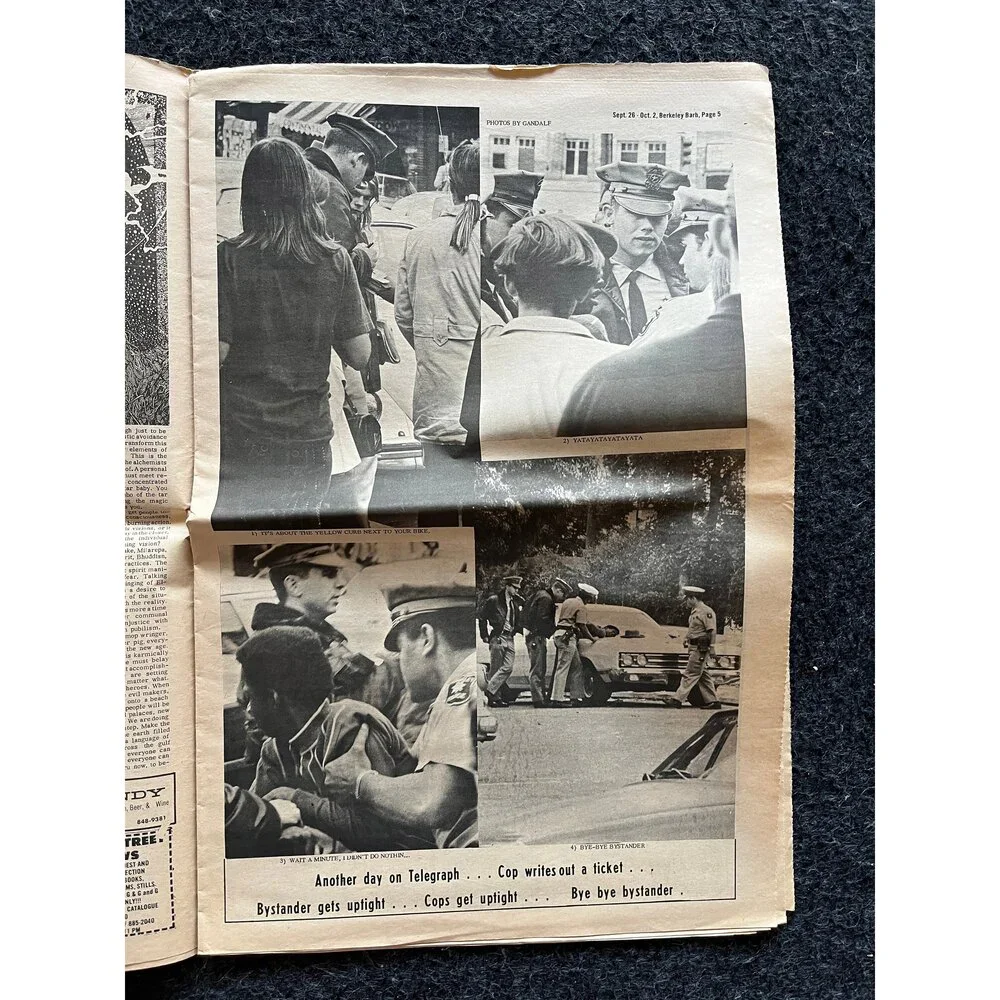 1970s Berkeley Barb Newspaper: Black Panther Party, CounterCulture Relic